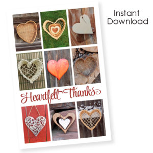 Thank-you greeting card
